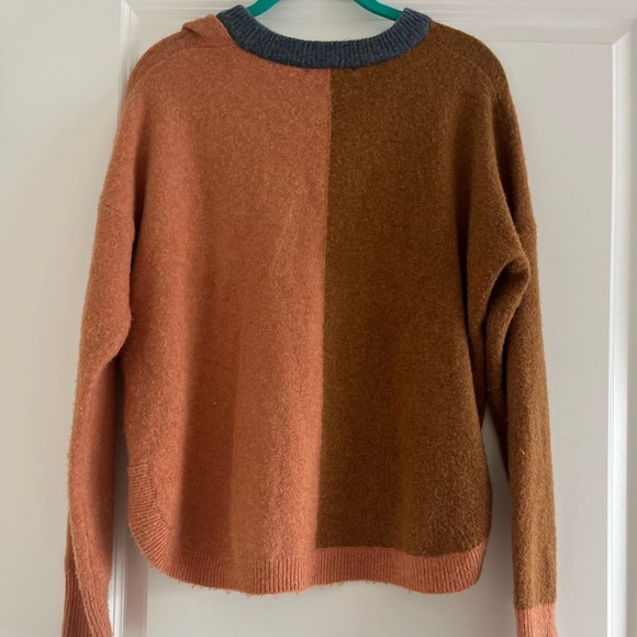 Madewell Westlake Color-block Long Sleeve Pullover Sweater Size Small - Picture 5 of 11